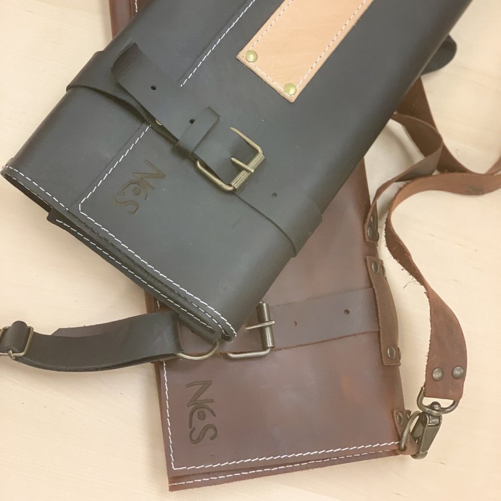 XANTHOS FULL GRAIN LEATHER CHEF | KNIFE | ROLLS